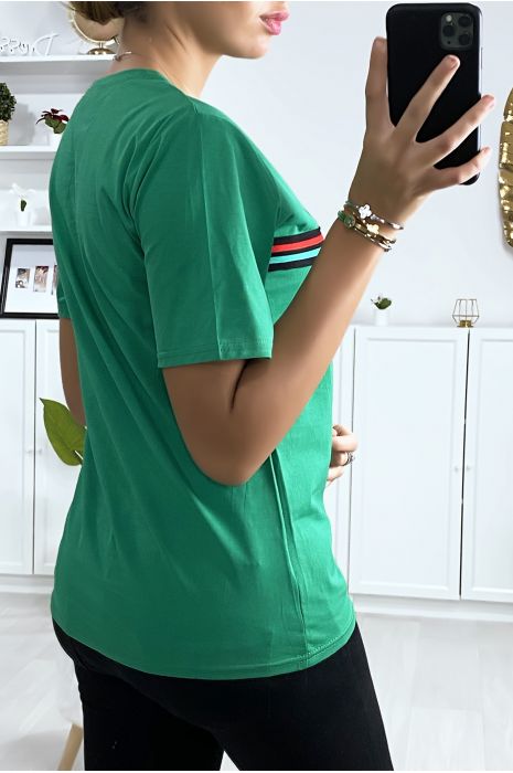 Green T-shirt with GLEAN MONEY writing - 7