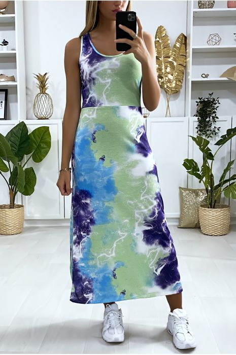 TY & DIE groene en turquoise tankjurk - 2