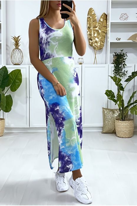 TY & DIE green and turquoise tank dress - 3