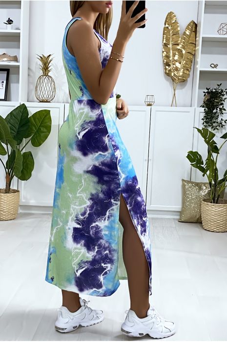 TY & DIE groene en turquoise tankjurk - 4