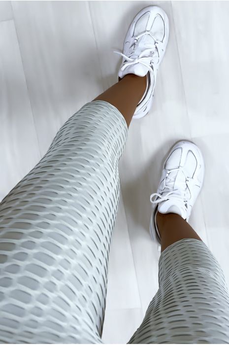Legging corsaire Push Up gris très fashion