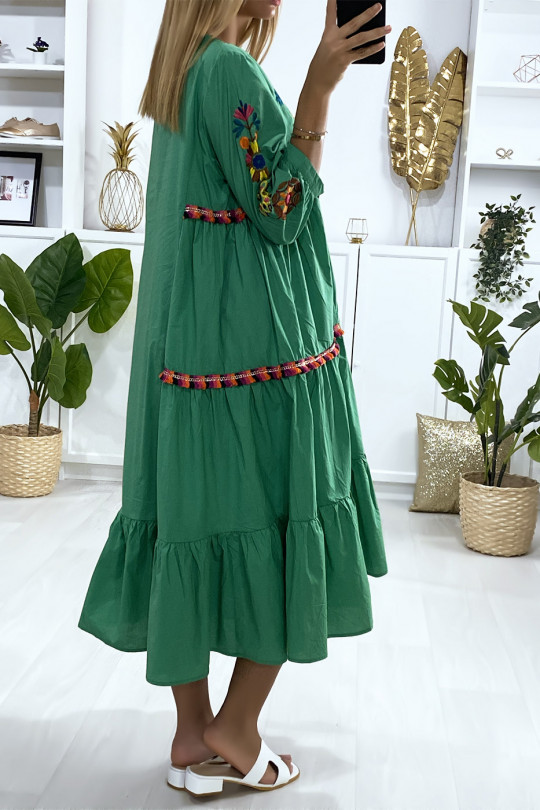 robe fille moutarde