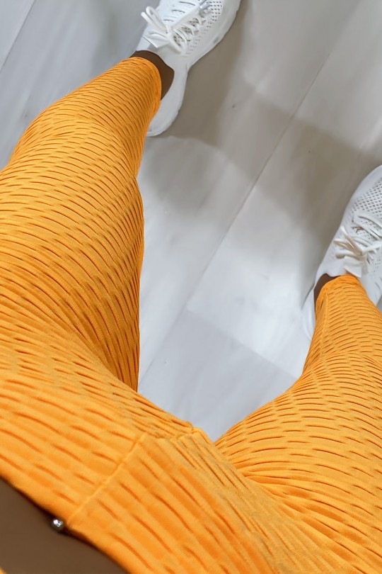 Orange leggings and push-up top set - 4