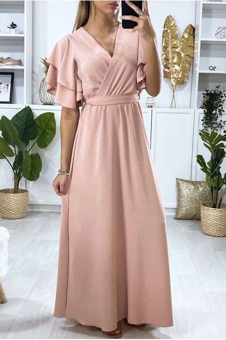robe rose longue