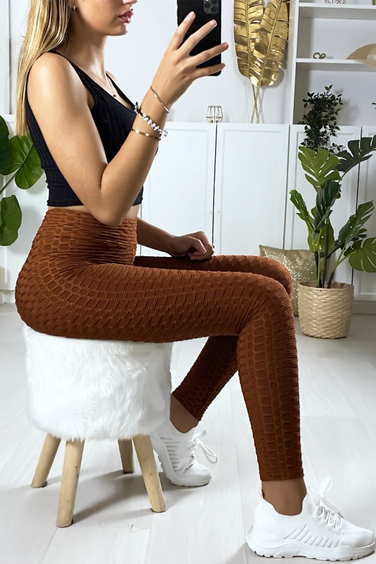 Legging Push Up marron très fashion. Le best seller du moment