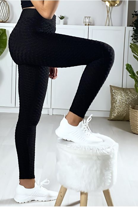 Zeer modieuze zwarte Push Up legging. De bestseller van dit moment - 5