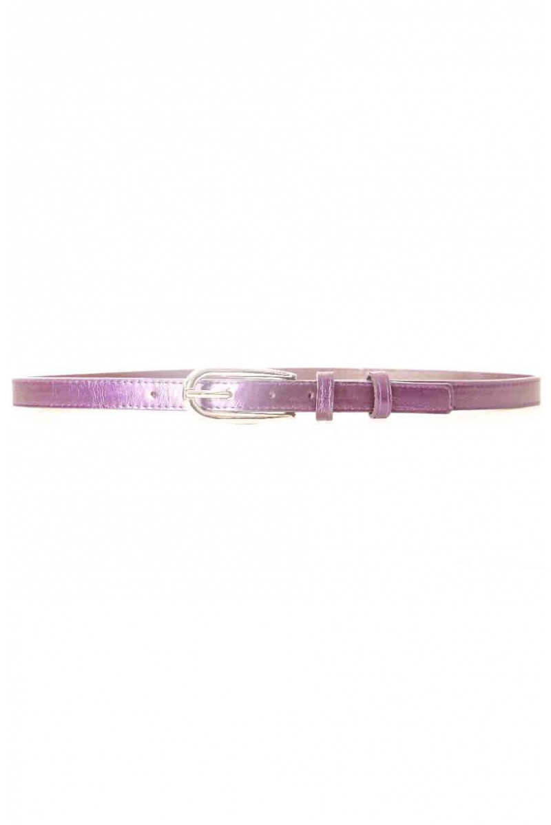 Thin purple belt with long buckle MH-026 - 1