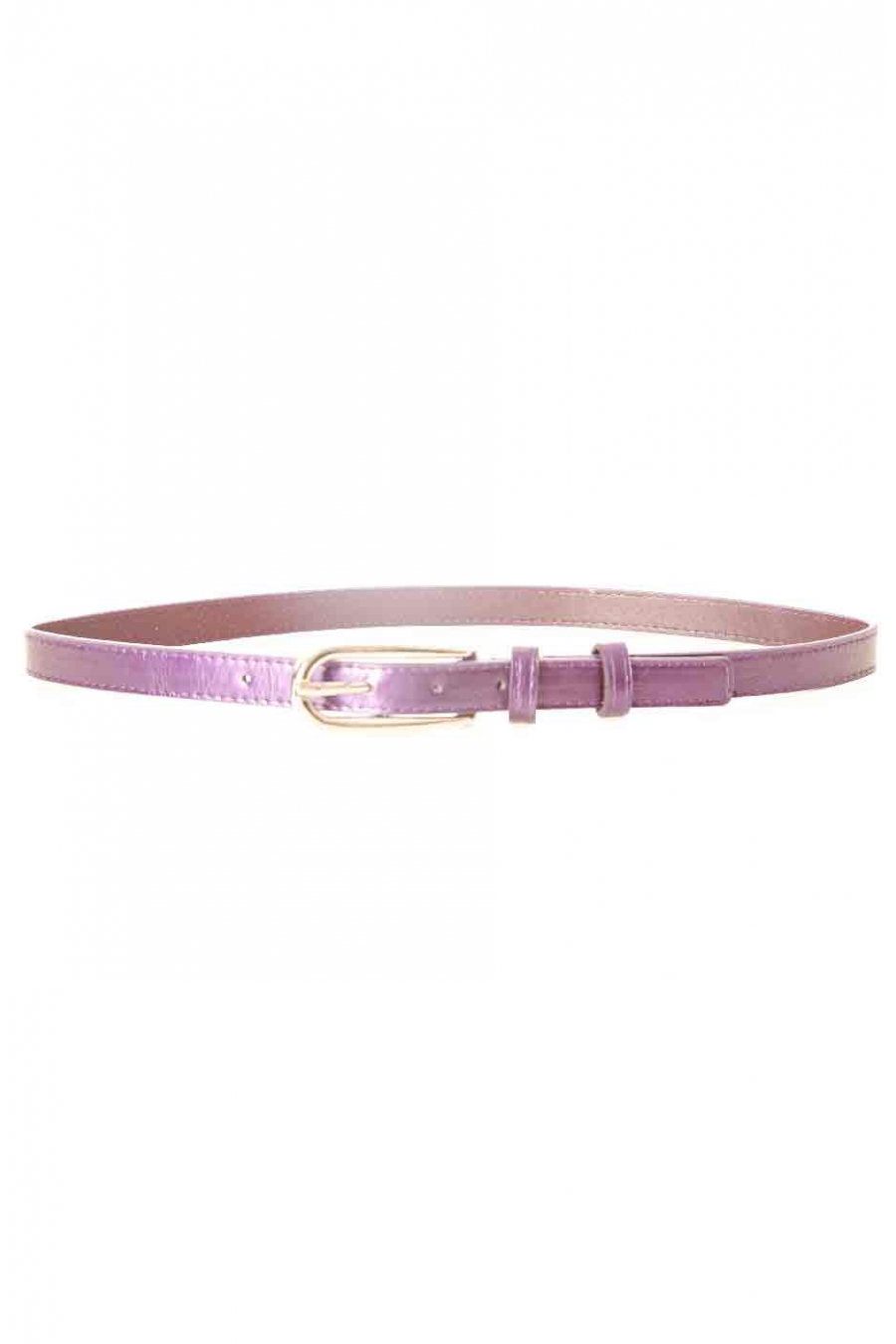 Ceinture Violette fine avec longue boucle MH-026 - 2