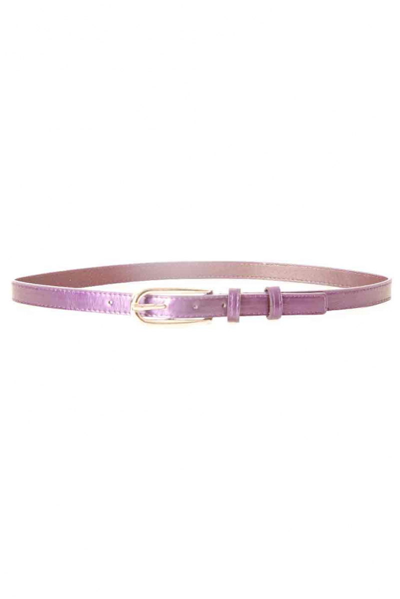 Thin purple belt with long buckle MH-026 - 2
