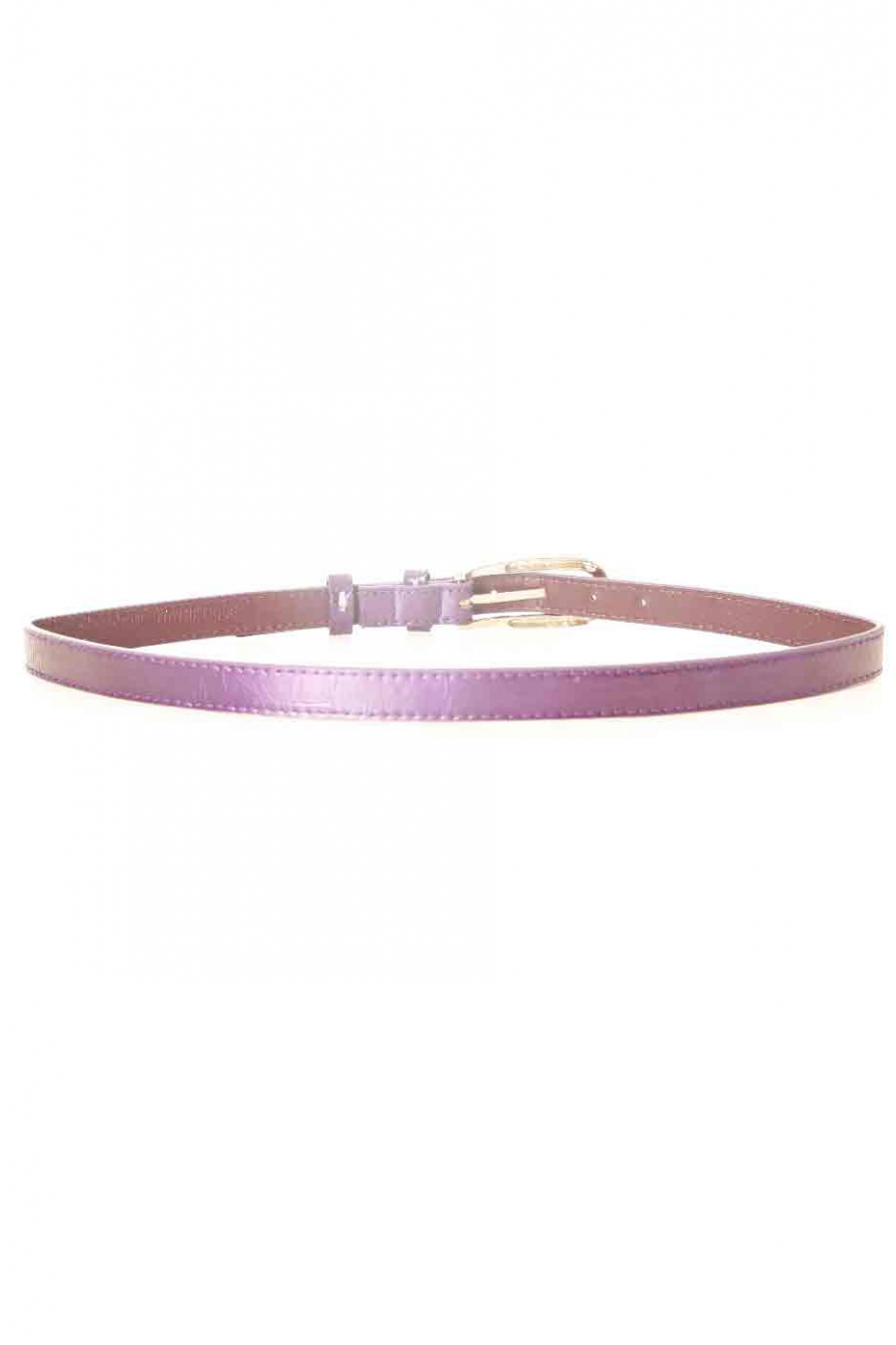 Thin purple belt with long buckle MH-026 - 3
