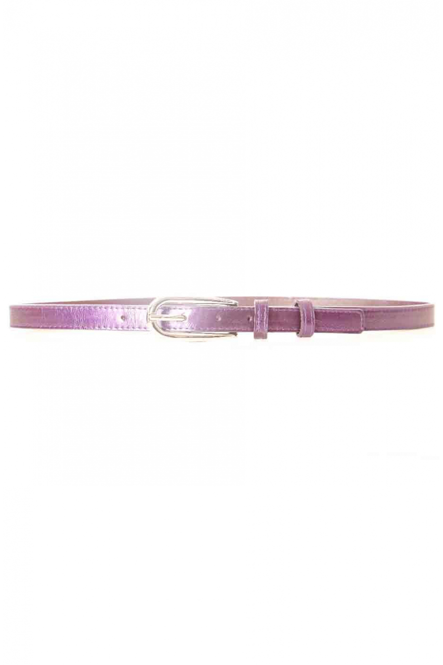 Thin purple belt with long buckle MH-026 - 4