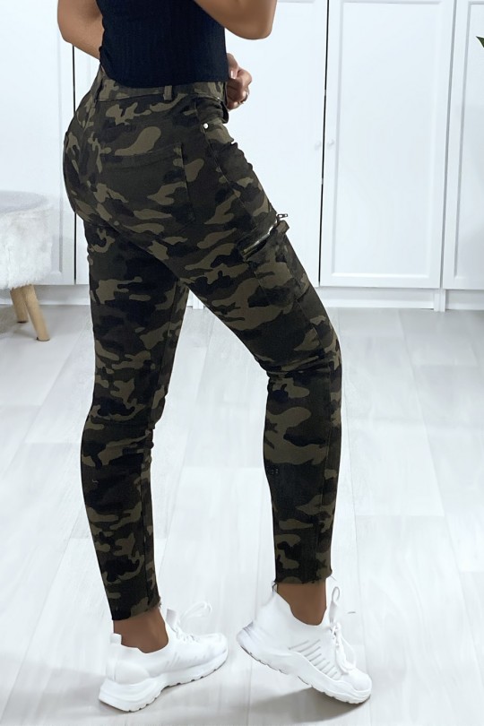 Military mesh pants with side pockets - 4