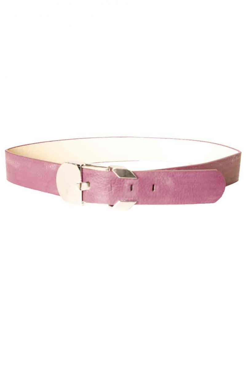 Purple belt with rectangle buckle X85-102 - 1