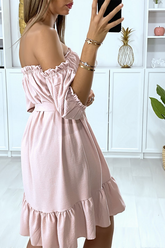 robe bustier rose