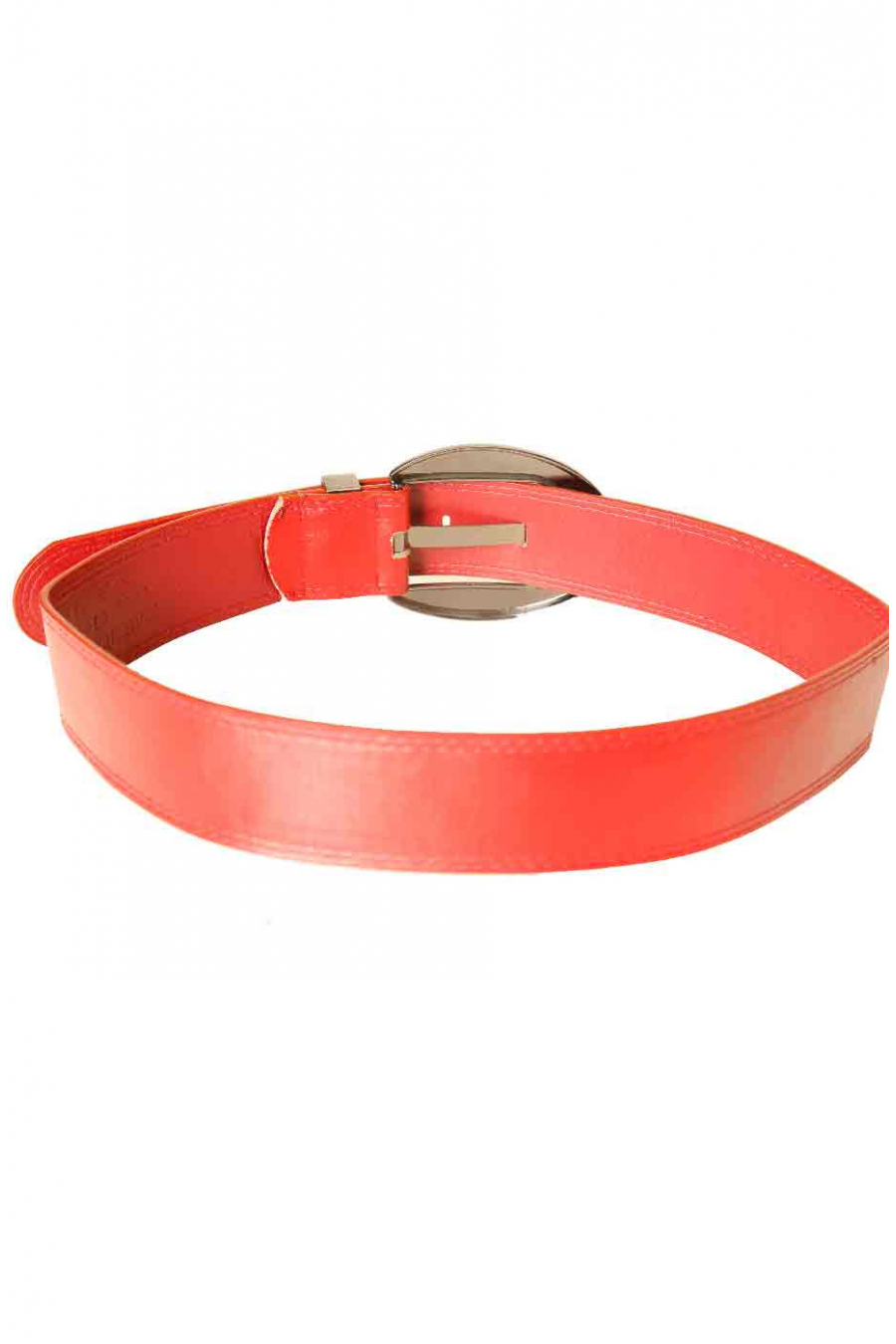 Ceinture Rouge large avec grosse boucle arrondi CE 747 - 4