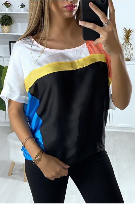 Blouse ample avec plusieurs morceaux multi-color - 3