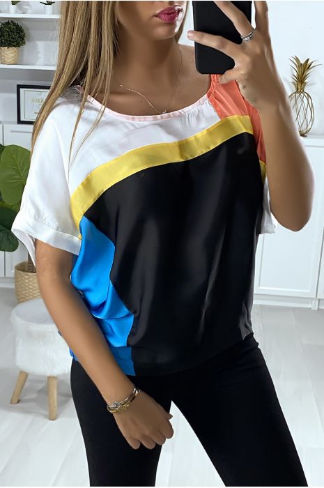 Blouse ample avec plusieurs morceaux multi-color - 2