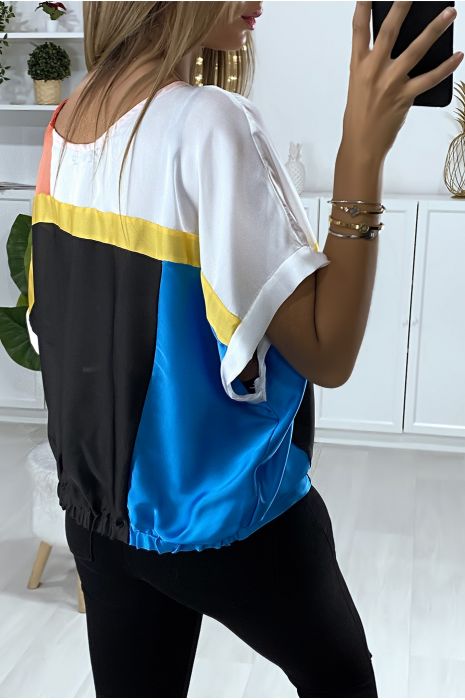 Blouse ample avec plusieurs morceaux multi-color - 5