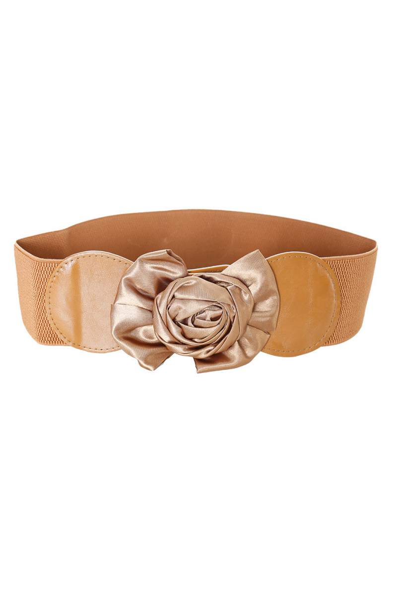 Elastic camel belt with large bow buckle. SG-0476 - 2