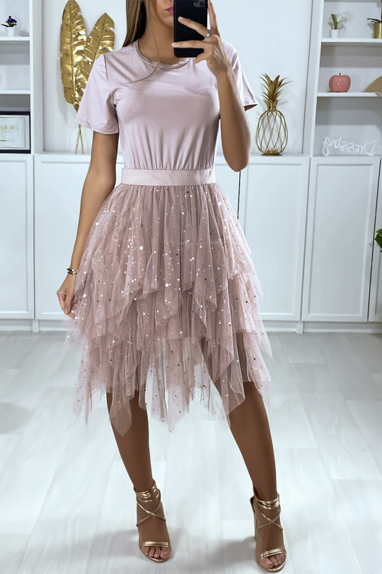 robe avec jupe en tulle