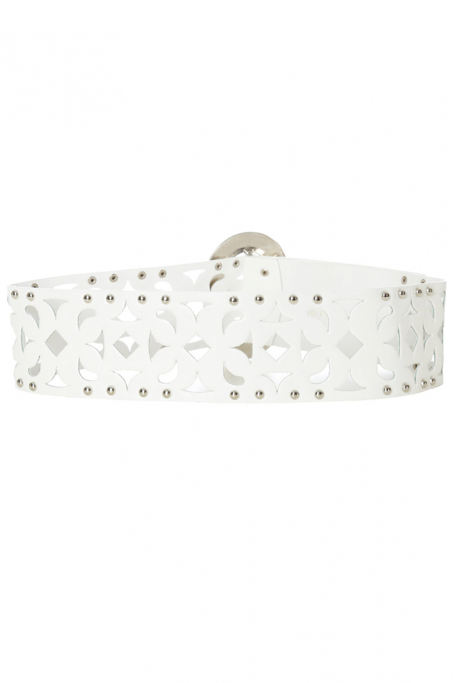 Ceinture blanche à détails et clous. SG-0421 - 5