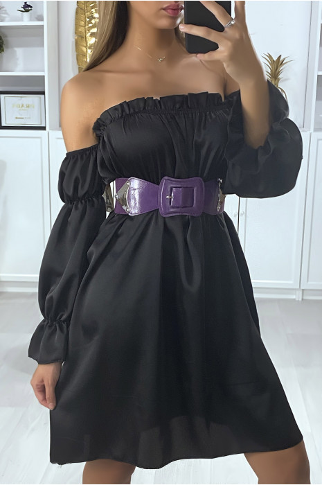 Lilac belt with elastic at the back - 2