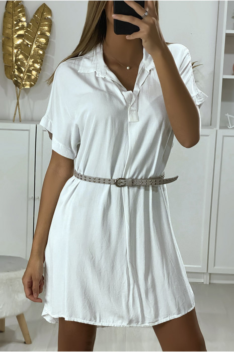 Fine ceinture grise clouté pour ajusté la taille - 2