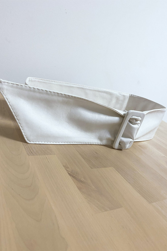 White belt with rectangle buckle - 2