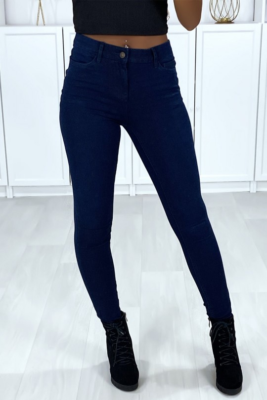 Zeer rekbare navyblauwe slim jeans met 5 zakken - 2