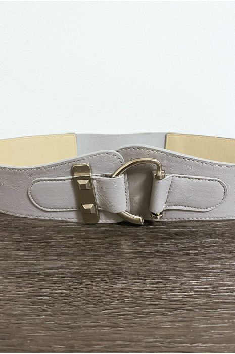 Ceinture grise avec forme ovale - 2