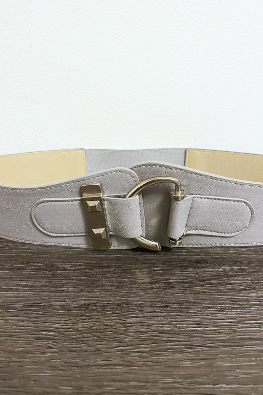 Gray belt with oval shape - 2