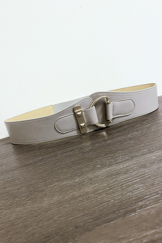 Gray belt with oval shape - 3