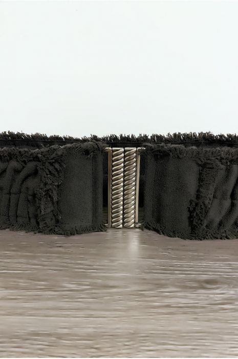 Black elastic fabric belt with pretty buckle - 2