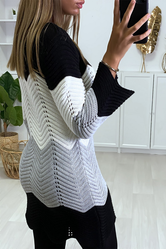 robe pull tricolore