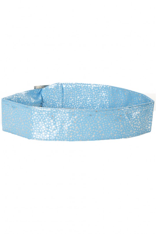 Light blue belt with star pattern and rectangle buckle. stars - 2