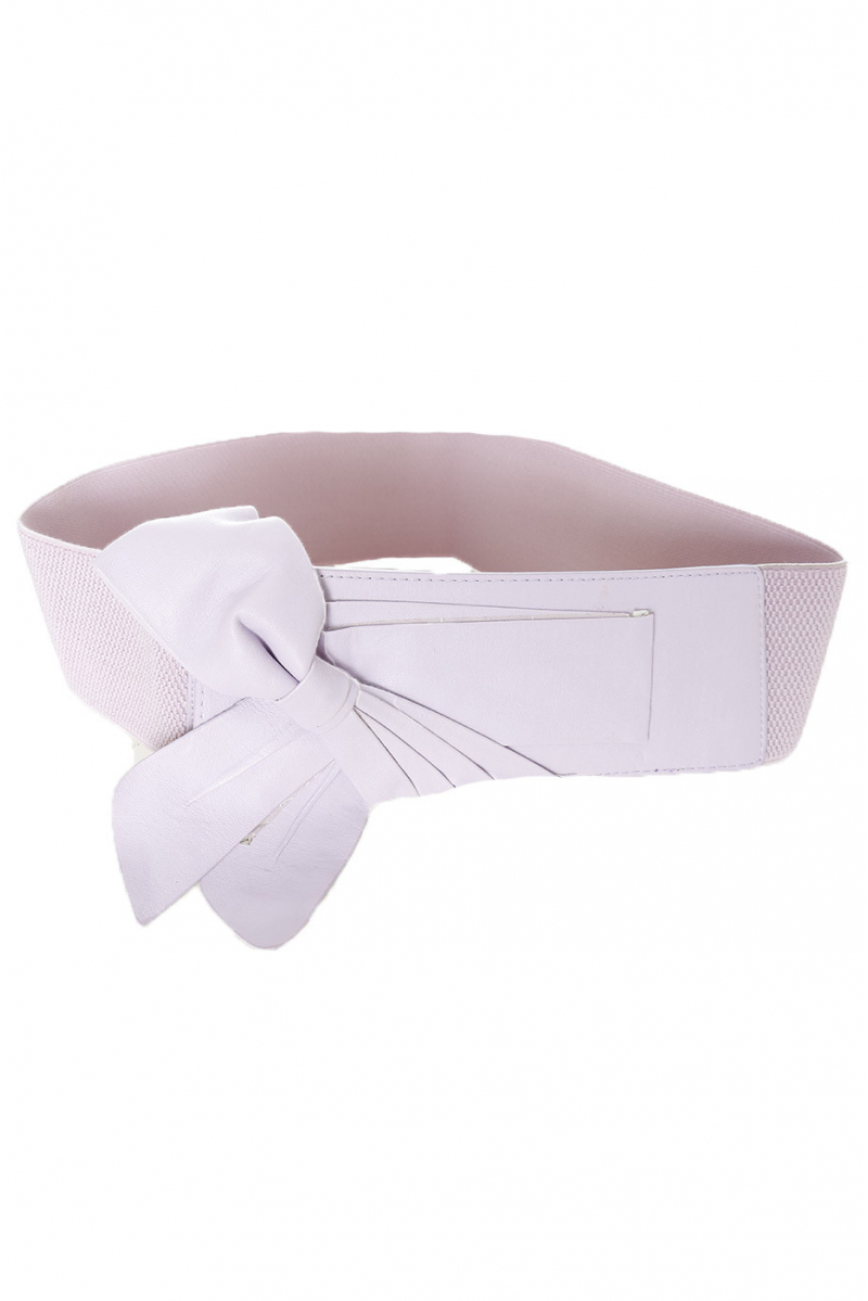 Purple elastic waistband with bow SG-0475 - 1