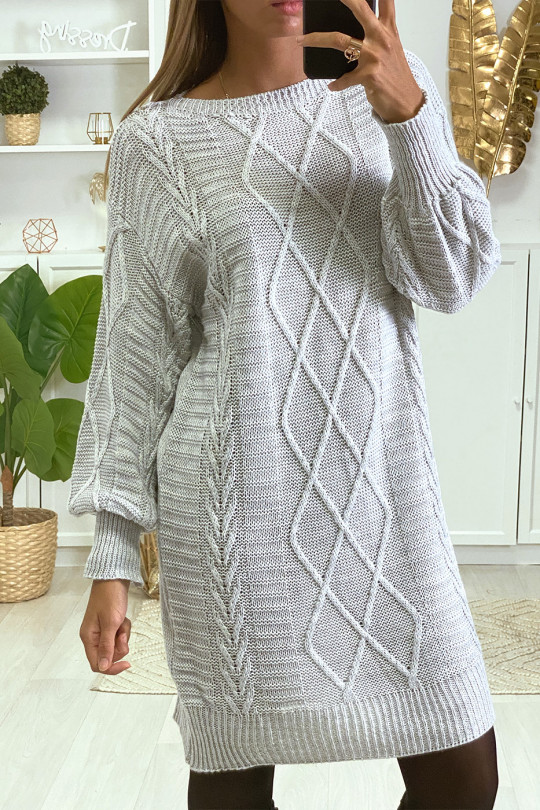 robe pull en maille femme