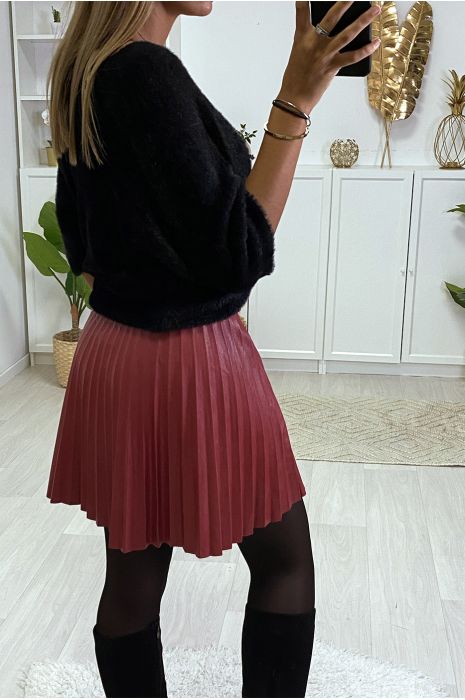 Pleated Skirt Pull Et Jupe PlissÃ©e Jupe PlissÃ©e Bordeau Jupe Midi Jupes  PlissÃ©e Jupe Midi Plisse Top